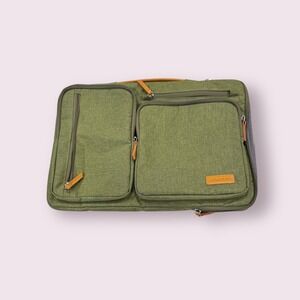 MOSISO Olive Green Laptop Sleeve Bag Organizer Pouch with trolley strap!